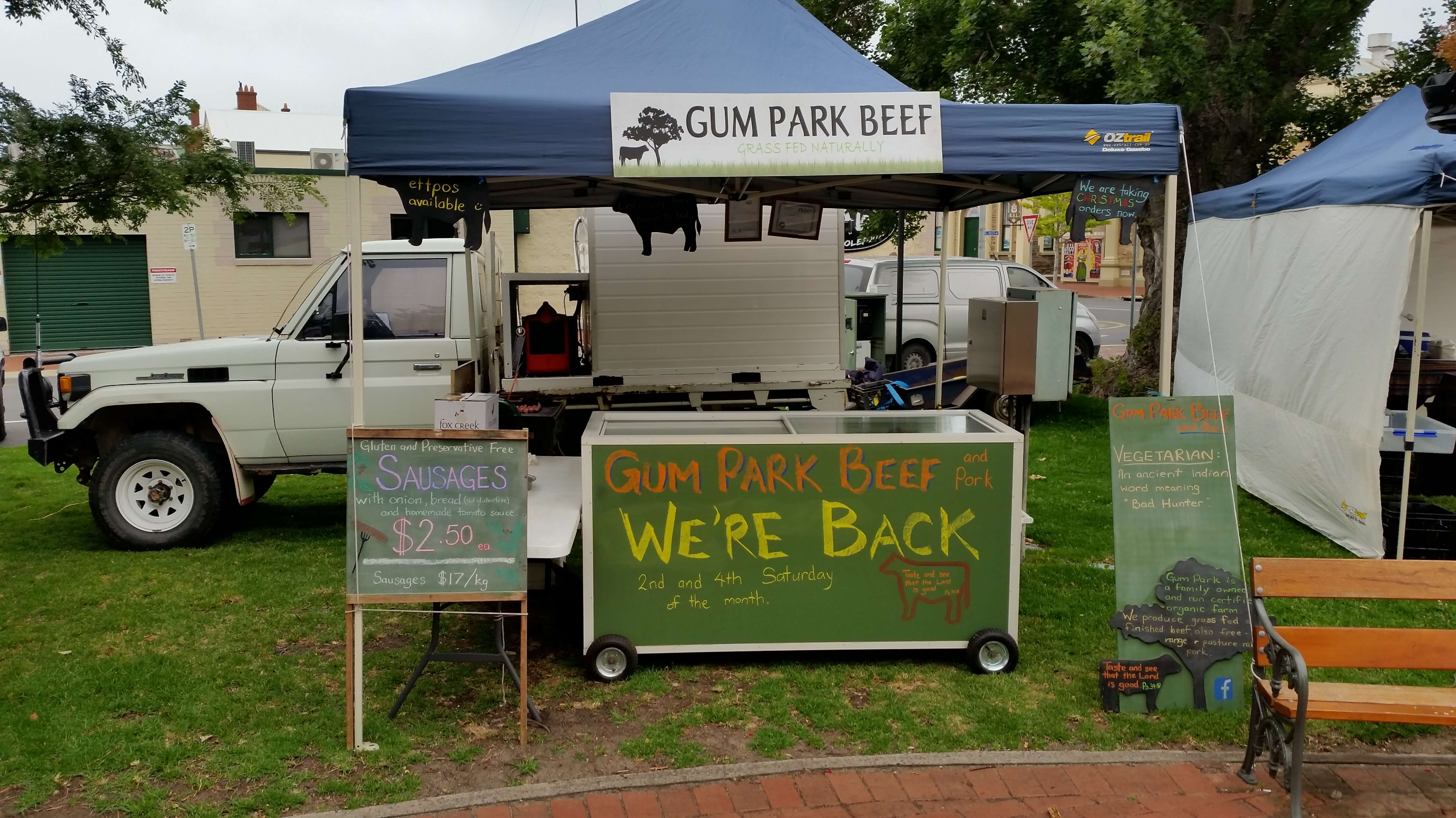 Gum Park Beef | Farmers Market | Fleurieu Peninsula | Organic Beef | Organic Pork